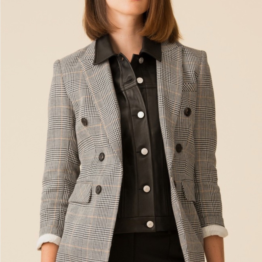 Veronica Beard Black Leather Dickey, Brand new with tags!